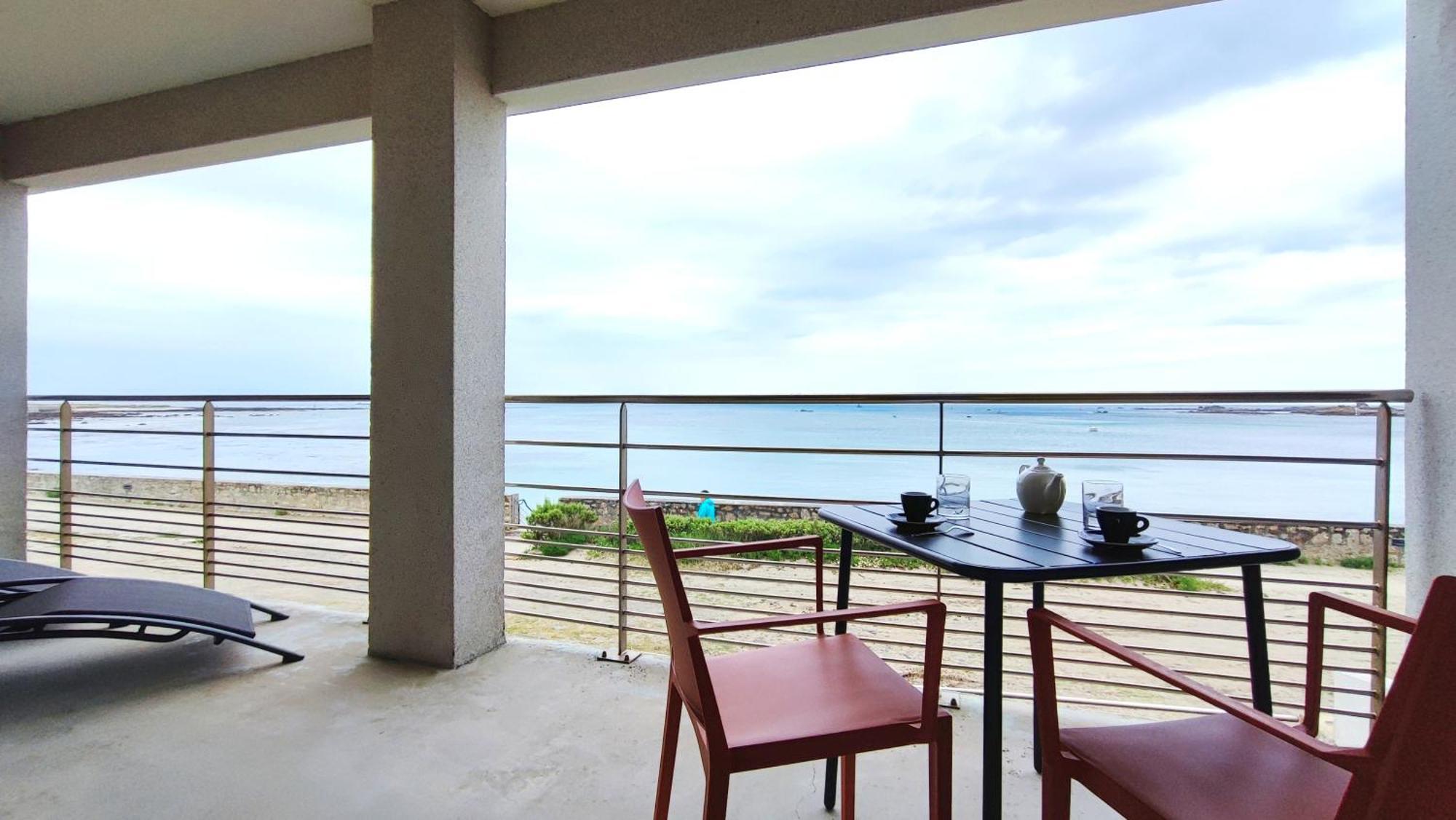Reve Bleu - Vue Mer Exceptionnelle - Wifi - Draps Et Serviettes Inclus - Balcon Avec Mobilier De Jardin Apartment Penmarc'h Bagian luar foto