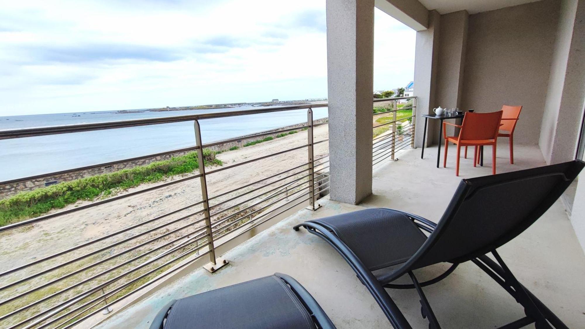 Reve Bleu - Vue Mer Exceptionnelle - Wifi - Draps Et Serviettes Inclus - Balcon Avec Mobilier De Jardin Apartment Penmarc'h Bagian luar foto
